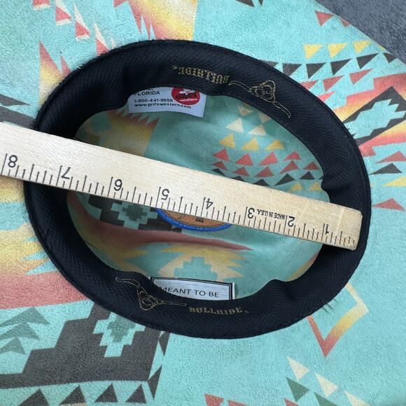 Western Cowboy BULLHIDE FUR Hat BY MonteCarlo HAT COMPANY SMALL SIZE UNISEX - Picture 8 of 14